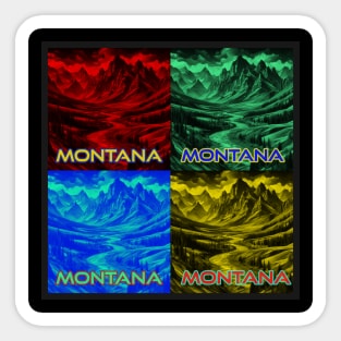 Pop Art Montana II Sticker